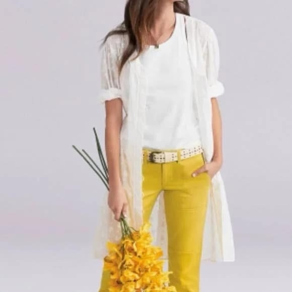 Cabi Midsummer Dress #5943 Elegant White Dress with slip. 2 in 1 - Picture 3 of 9